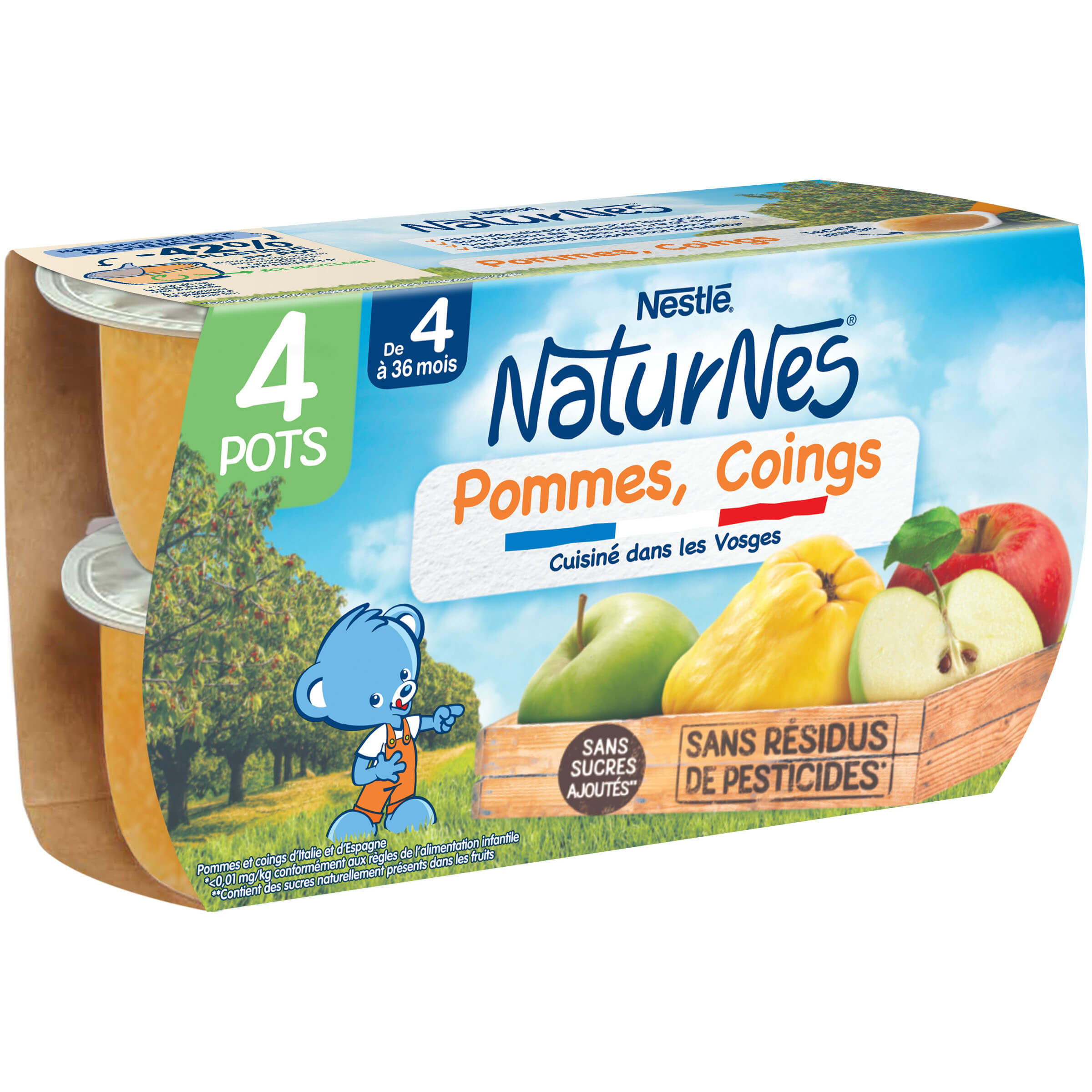 Petit pot bébé Pommes, Coings NaturNes