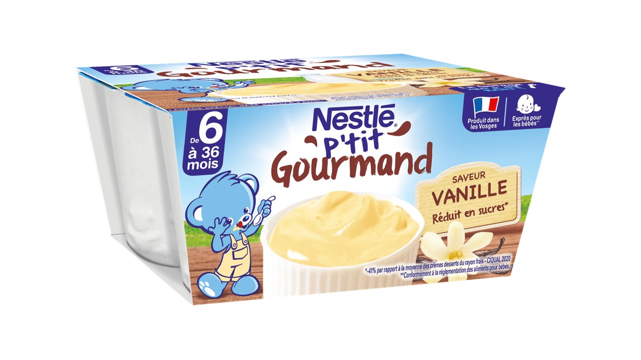 P'tit Gourmand vanille - crème dessert bébé