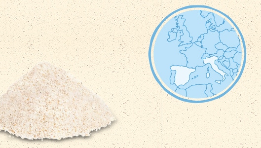 La semoule de riz d'Italie et d'Espagne