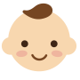Baby face icon 1