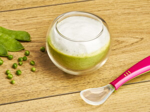 Recette purée de petit pois camomille pour bébé
