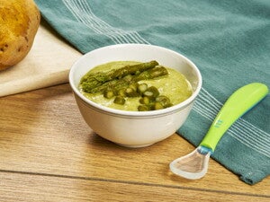Recette velouté d'asperges et pommes de terre pour bébé