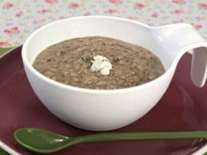 Recette purée de champignons au chèvre pour bébé