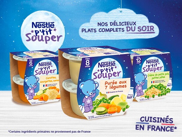 Découvrez 2 nouveaux plats du soir Nestlé® P’tit Souper inspirés du célèbre risotto Découvrez 2 nouveaux plats du soir Nestlé® P’tit Souper inspirés du célèbre risotto