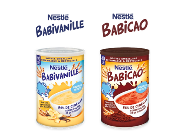 Céréales bébé 10+ mois vanille Babivanille NESTLE : la boite de