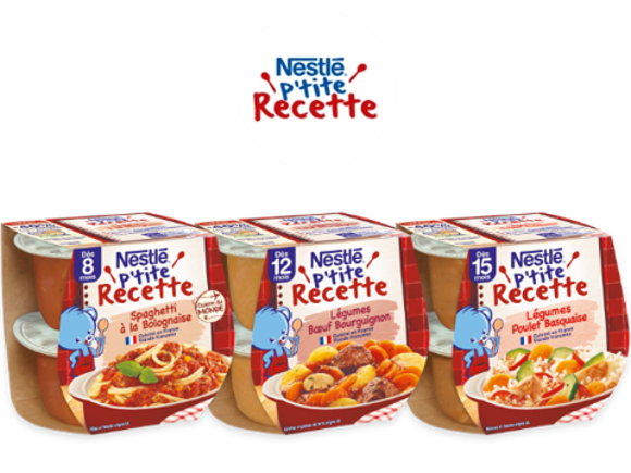 Plats pour bébé NESTLÉ P'tite Recette