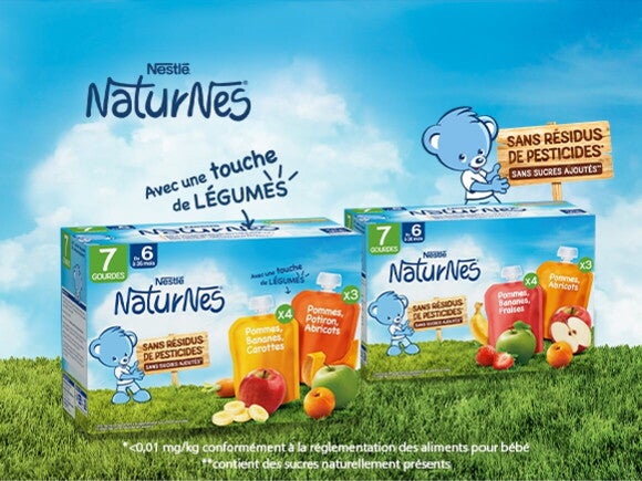 Petit pot bio Nestlé bébé - Cubes & Petits pois