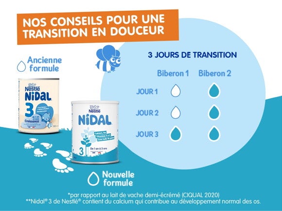 Nidal Slider Changement de Formule Age 3 Nidal Slider Changement de Formule Age 3