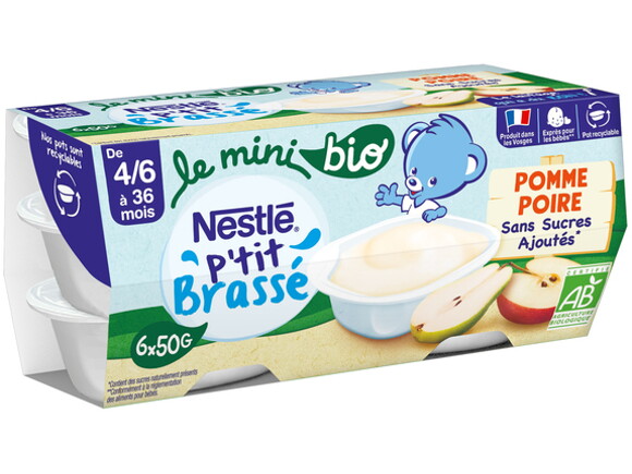 NESTLÉ P’tit Brassé Mini BIO Pomme Poire