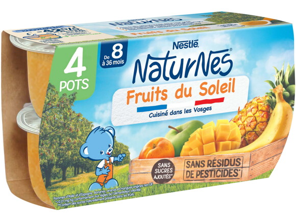 Petit pot NaturNes® Fruits du Soleil (4x130g)