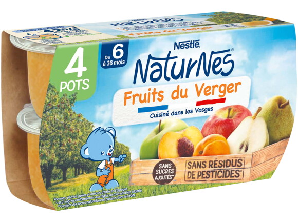 Petit pot NaturNes® Fruits du Verger (4x130g)