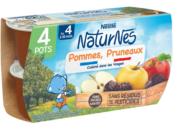 Petit pot NaturNes® Pommes Pruneaux (4x130g)