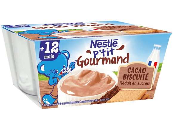 P’tit Gourmand Cacao Biscuité (4x100g)