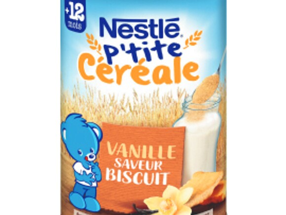 Nestlé P'tite Céréale biscuitée vanille saveur biscuit
