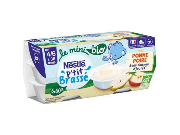 NESTLÉ P’tit Brassé Mini BIO Pomme Poire