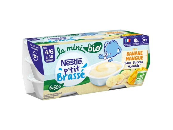 NESTLÉ P’tit Brassé Mini BIO Banane Mangue