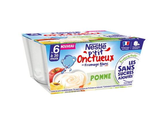 NESTLÉ P’tit Onctueux Sans Sucres Ajoutés Pomme