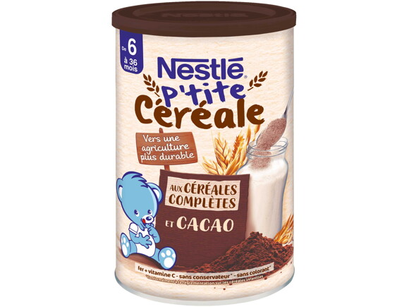 NESTLE P’tite Céréale aux Céréales Complètes et Cacao de 6 à 36 mois
