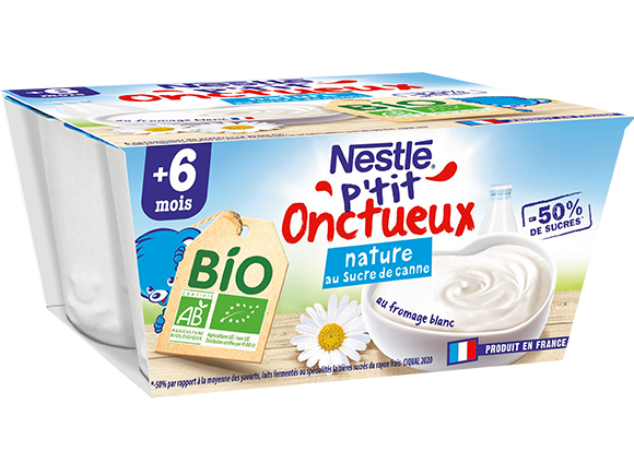 P'tit Onctueux Bio Nature au sucre de canne