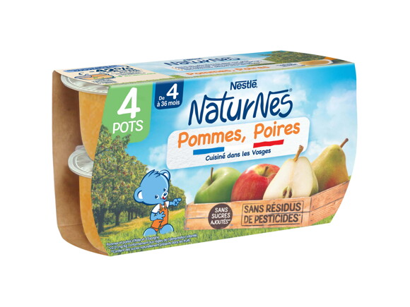 Petit pot NaturNes® Pommes Poires (4x130g)