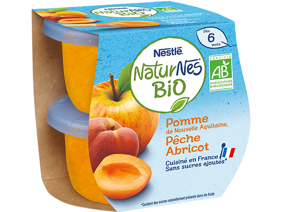 Naturnes Bio pomme peche abricot