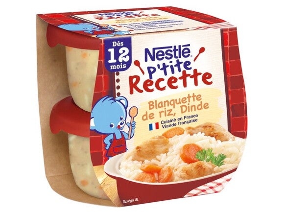 Blanquette de riz, dinde - recette pour bébé dès 12 mois