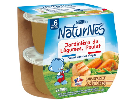 NaturNes ®  Classiques Jardinière de Légumes, Poulet 6M