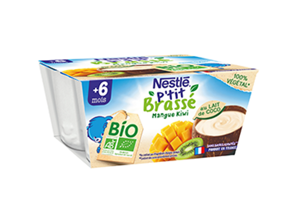 P'tit Brassé BIO Végétal Mangue, Kiwi