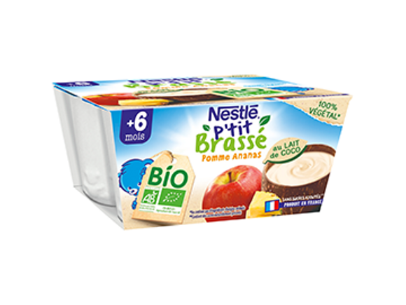 P'tit Brassé BIO Végétal Pomme, Ananas