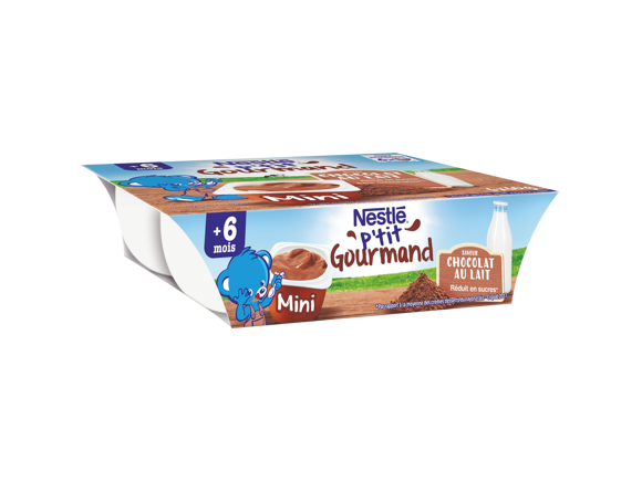P’tit Gourmand Mini saveur Chocolat au lait (6x60g)