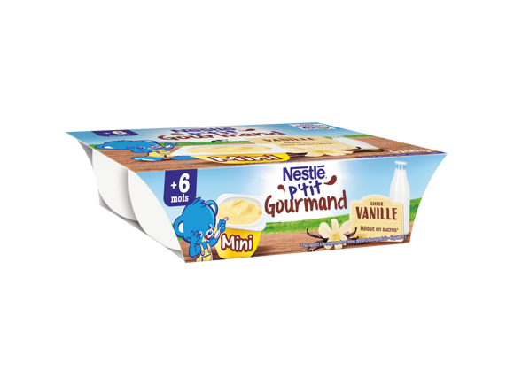 P’tit Gourmand Mini saveur Vanille (6x60g)