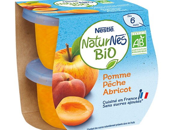 Le petit pot : NaturNes® BIO Pomme Pêche Abricot 2x115g