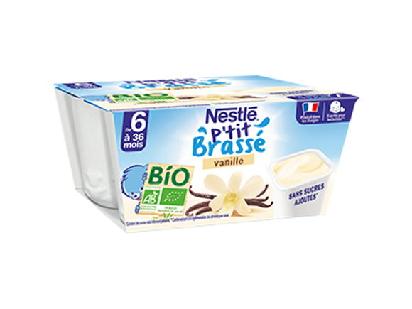 P'tit Brasse Bio Vanille (4x90g)