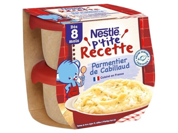 Parmentier de cabillaud - recette pour bébé dès 8 mois