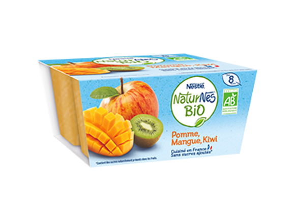 Le petit pot : NaturNes® BIO Pomme Mangue Kiwi 4x90g