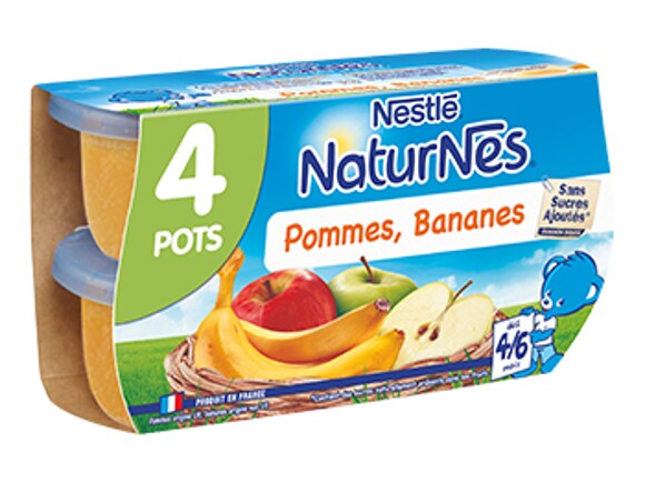 Le petit pot bébé : Pommes et bananes, NaturNes®