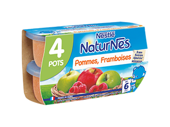 Recette Compote Pommes Framboises Bebe Nestle Bebe