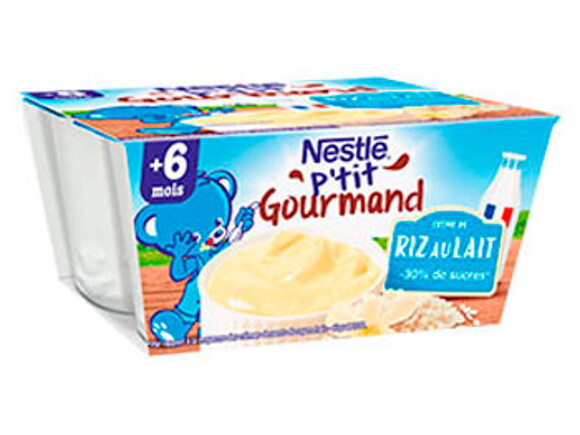 P'tit Gourmand Crème de riz au lait (4x100g)