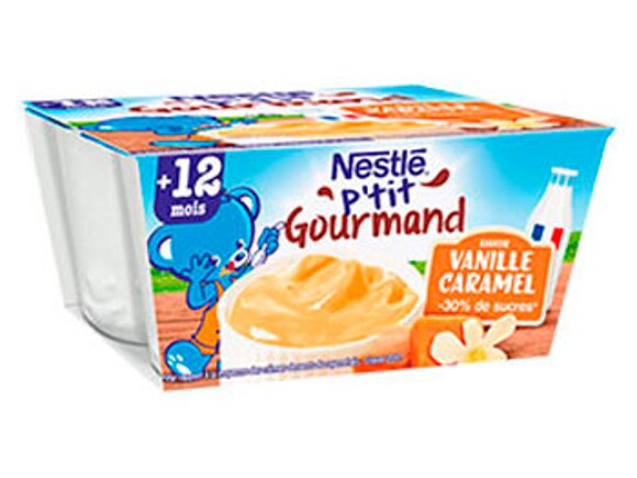 P'tit Gourmand vanille caramel (4x100g)