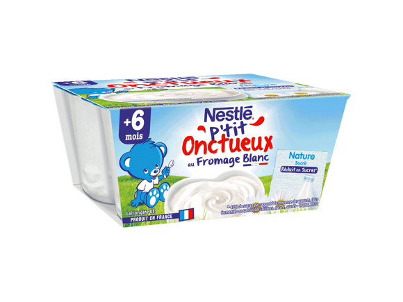 P'tit Onctueux nature au fromage blanc (4x100g)