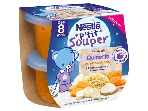 NESTLÉ P'tit Souper Quinotto carottes, panais (2x200g)