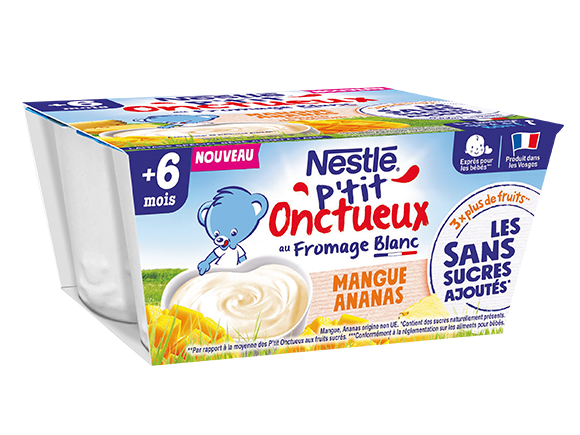 P'tit Onctueux Mangue Ananas Sans Sucres Ajoutés