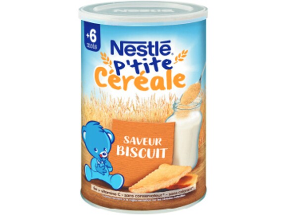 Nestlé P'tite Céréale saveur biscuit pour bébé dès 6 mois