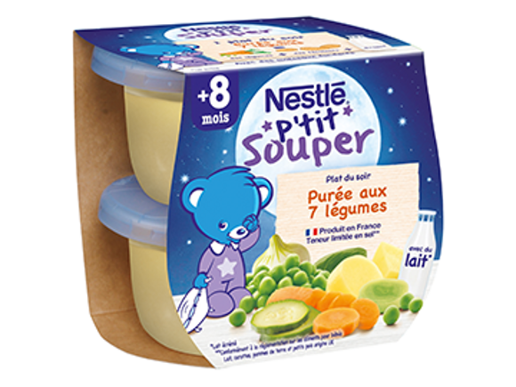 Nestle P Tit Souper Puree Du Soir Aux 7 Legumes Nestle Bebe