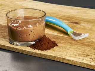 Recette crème au chocolat et poire fondante à la cannelle pour bébé