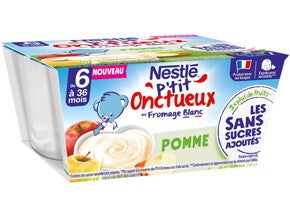 NESTLÉ P’tit Onctueux Sans Sucres Ajoutés Pomme