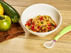 Recette ratatouille avec des pâtes pour bébé