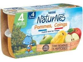 Petit pot NaturNes® Pommes Coings (4x130g)