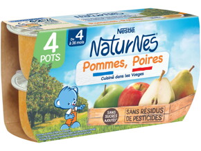 Petit pot NaturNes® Pommes Poires (4x130g)