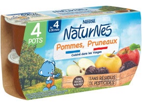 Petit pot NaturNes® Pommes Pruneaux (4x130g)